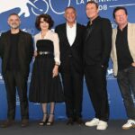 Fanny Ardant a Venezia col cast di The Palace