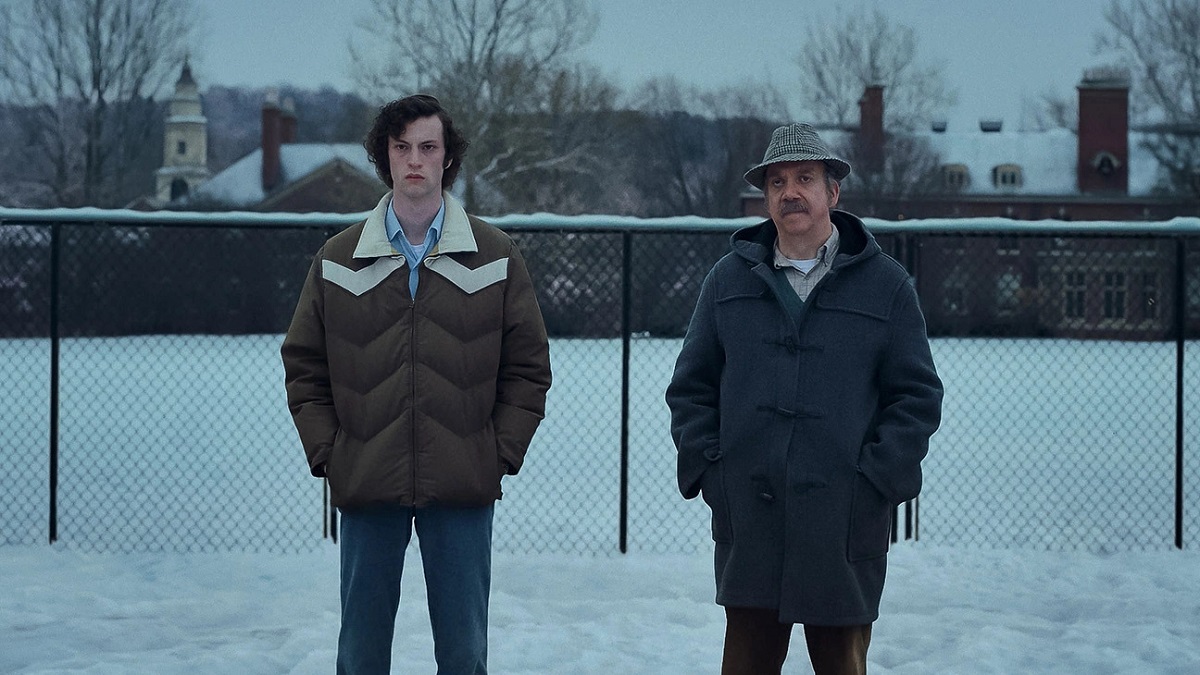 Dominic Sessa e Paul Giamatti in The Holdovers - Lezioni di vita (Credits: Universal Pictures)